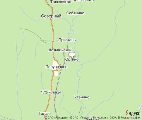 Карта: Юркино