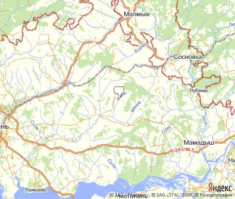 Карта: Сабинский