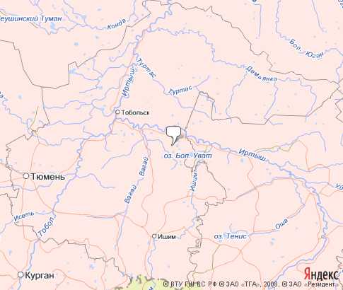 Карта: Тюменская