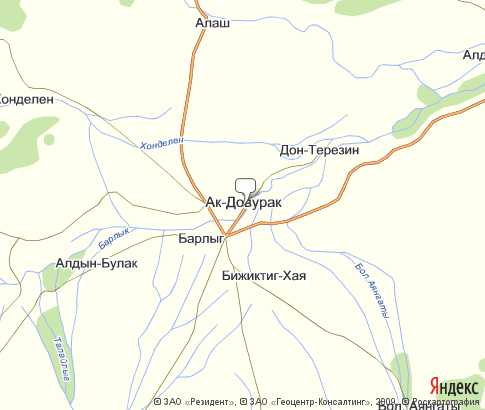 Карта: Ак-Довурак