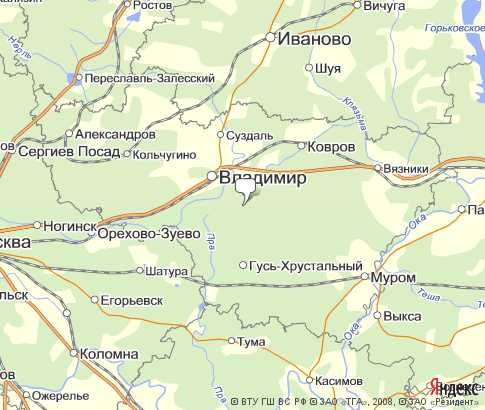 Карта: Владимирская
