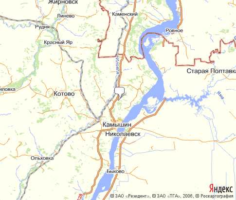 Карта: Камышинский