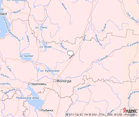 Карта: Вологодская